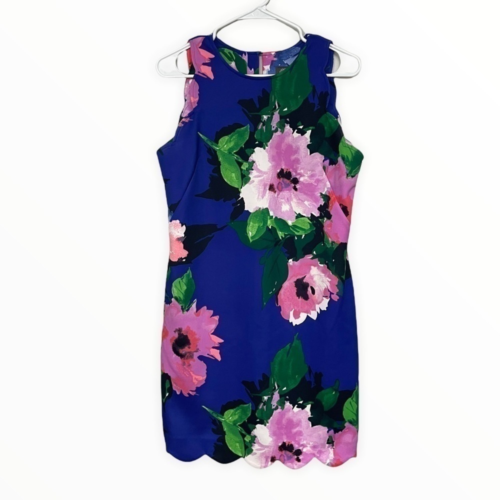 Vince Camuto Purple Floral Sleeveless Mini Dress Size 8